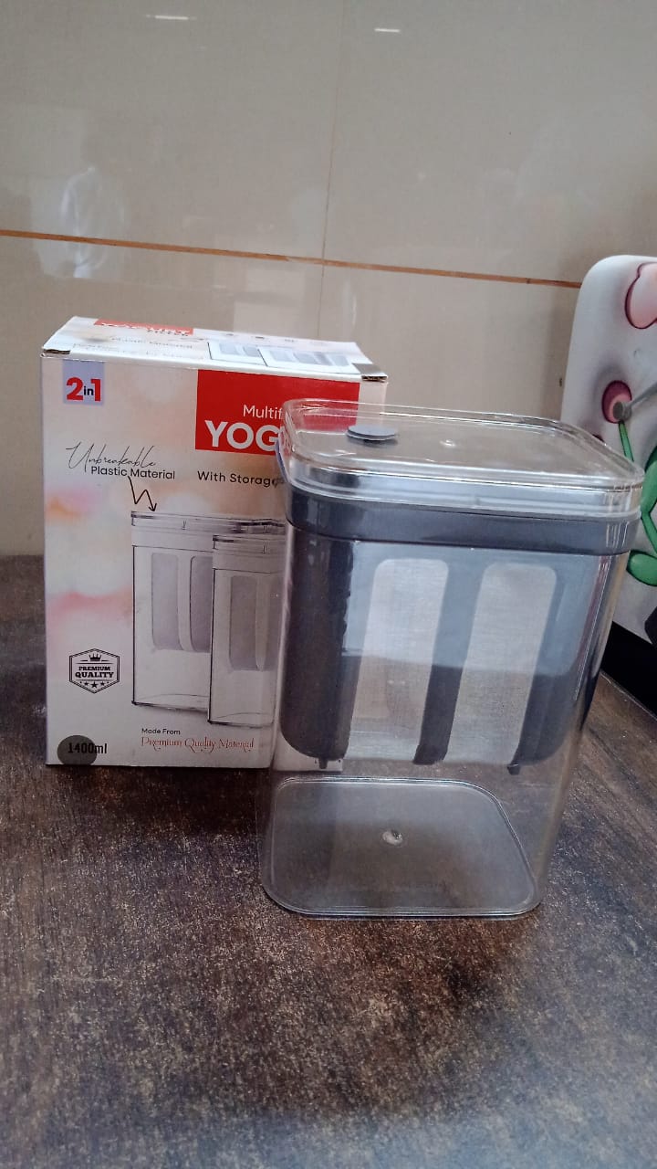 2 In 1 Multifunctional Yogurt Strainer With Storage Container 1100 Ml (1 Set)