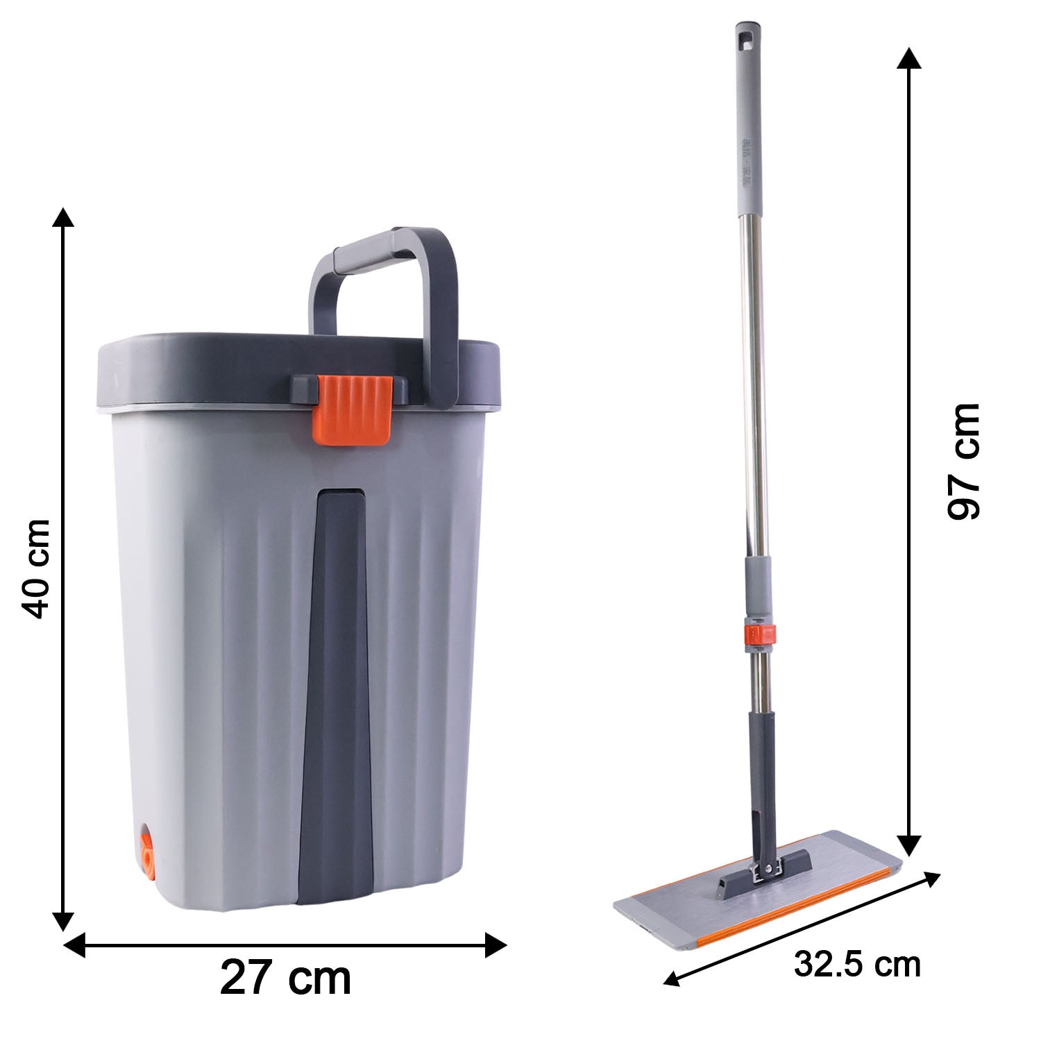 Small Size Multipurpose Flat Mop Cleaning Bucket Set